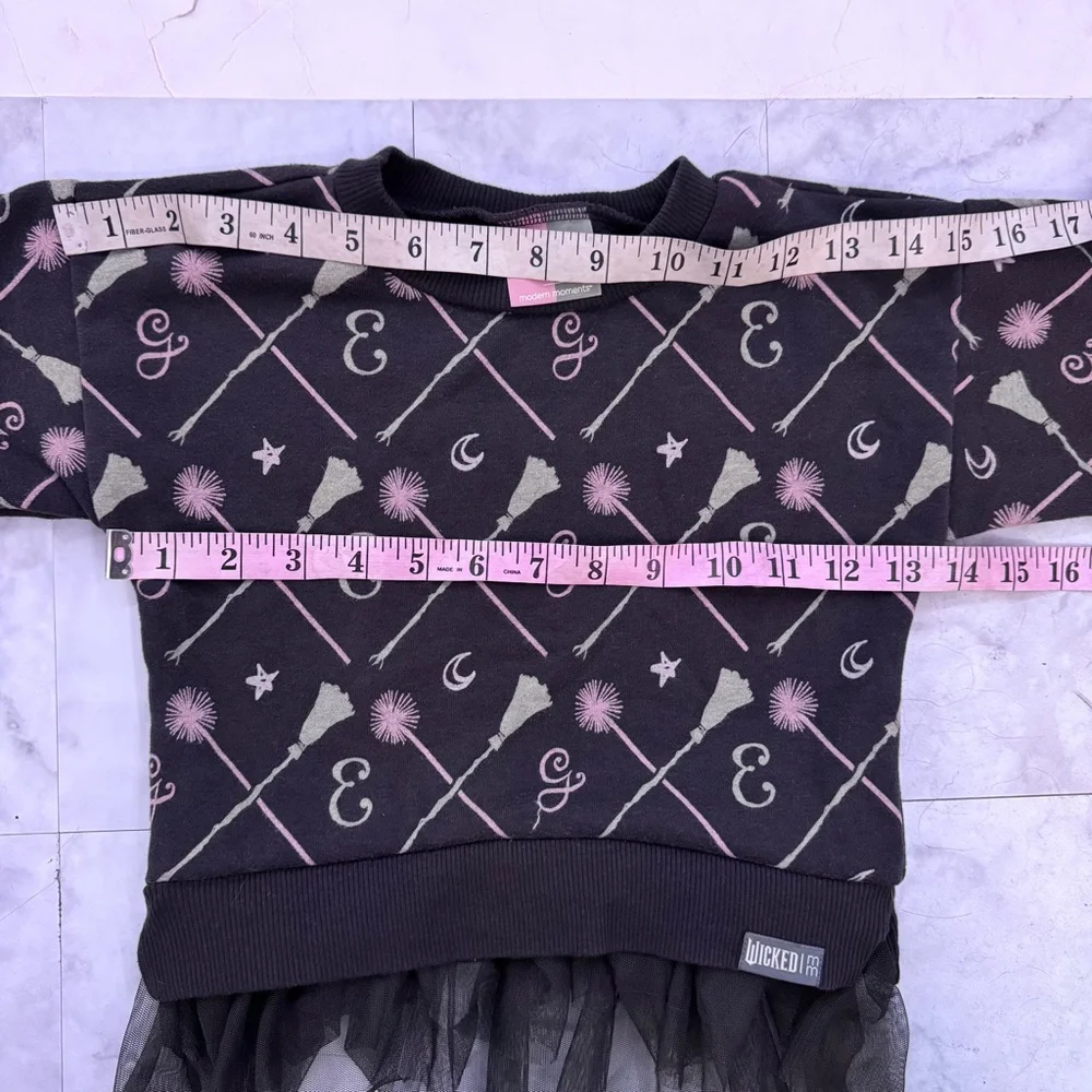 Modern Moments x Wicked Black Wand & Broom Sweatshirt with Tulle Skirt